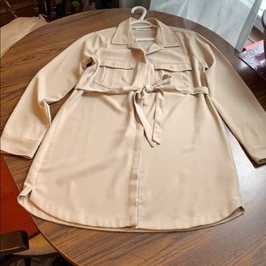 AF Button Down Tan Dress